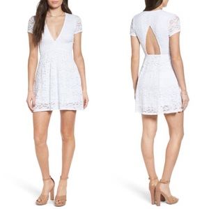 Show Me Your Mumu Ibiza Lace Mini Dress White Sz L
